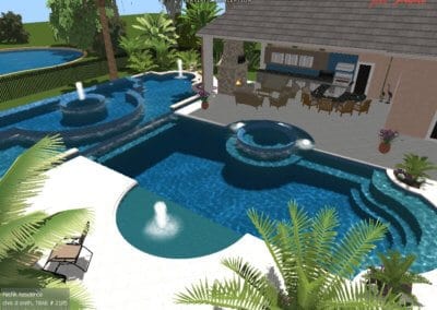 Fechik Pool - Outdoor Pools Design Center - Marquise Pools Hi-Tech Design Team