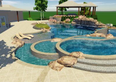 Harvey Pool - Outdoor Pools Design Center - Marquise Pools Hi-Tech Design Team