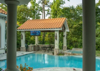 Family Pool Modern French Quarter by Marquise Pools The Woodlands, Texas