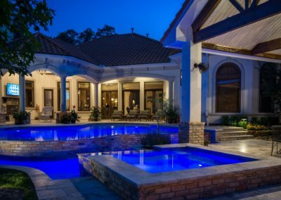 Family Pool Modern French Quarter by Marquise Pools The Woodlands, Texas