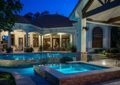 Family Pool Modern French Quarter by Marquise Pools The Woodlands, Texas