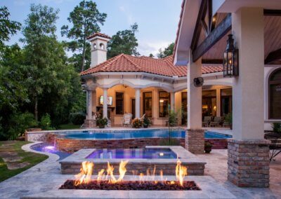 Family Pool Modern French Quarter by Marquise Pools The Woodlands, Texas