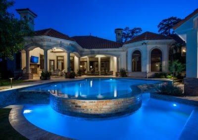 Family Pool Modern French Quarter by Marquise Pools The Woodlands, Texas