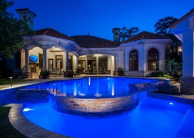 Family Pool Modern French Quarter by Marquise Pools The Woodlands, Texas