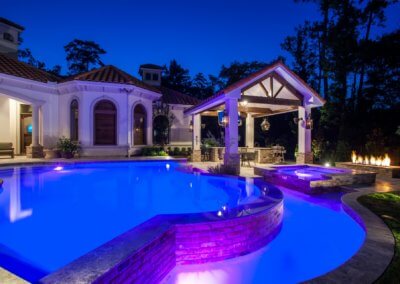 Family Pool Modern French Quarter by Marquise Pools The Woodlands, Texas