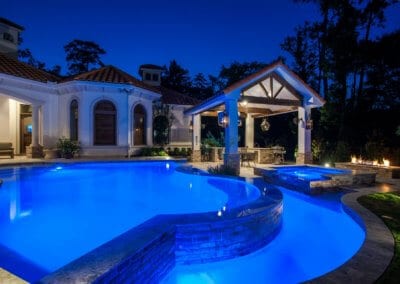 Family Pool Modern French Quarter by Marquise Pools The Woodlands, Texas