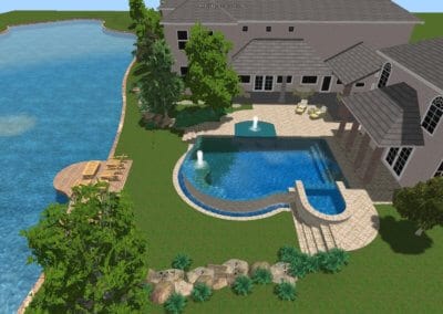 McKinstrey Family Pool - Outdoor Pools Design Center - Marquise Pools Hi-Tech Design Team