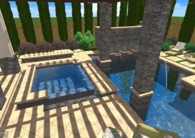 Perkins Pool - Outdoor Pools Design Center - Marquise Pools Hi-Tech Design Team