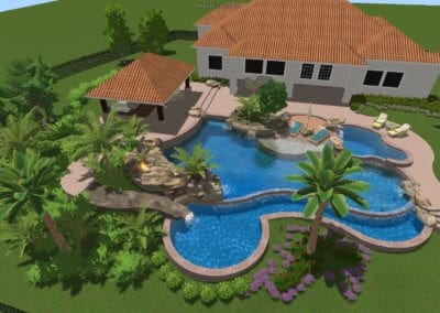 Rovirosa Pool - Outdoor Pools Design Center - Marquise Pools Hi-Tech Design Team
