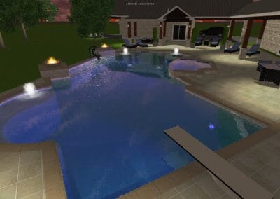 Diana Pool - Outdoor Pools Design Center - Marquise Pools Hi-Tech Design Team