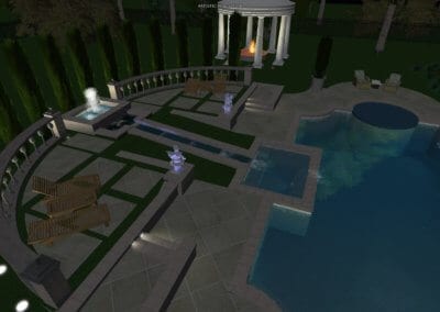 Chimenti Pool - Outdoor Pools Design Center - Marquise Pools Hi-Tech Design Team
