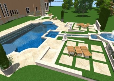 Chimenti Pool - Outdoor Pools Design Center - Marquise Pools Hi-Tech Design Team
