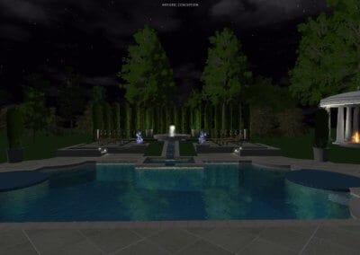 Chimenti Pool - Outdoor Pools Design Center - Marquise Pools Hi-Tech Design Team