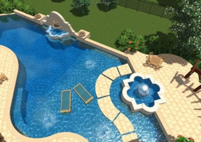 Cohen Pool - Outdoor Pools Design Center - Marquise Pools Hi-Tech Design Team