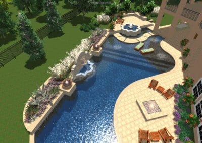 Cohen Pool - Outdoor Pools Design Center - Marquise Pools Hi-Tech Design Team