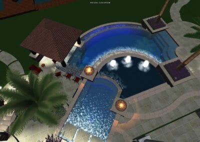 Martinez Pool - Outdoor Pools Design Center - Marquise Pools Hi-Tech Design Team