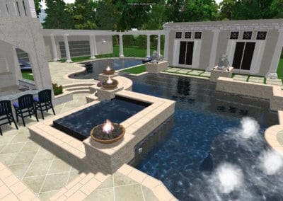 Newcomb Pool - Outdoor Pools Design Center - Marquise Pools Hi-Tech Design Team