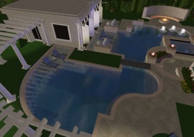 Newcomb Pool - Outdoor Pools Design Center - Marquise Pools Hi-Tech Design Team