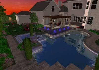 Owen Daniels Pool - Outdoor Pools Design Center - Marquise Pools Hi-Tech Design Team