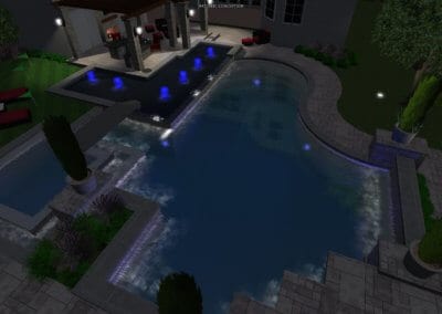 Owen Daniels Pool - Outdoor Pools Design Center - Marquise Pools Hi-Tech Design Team