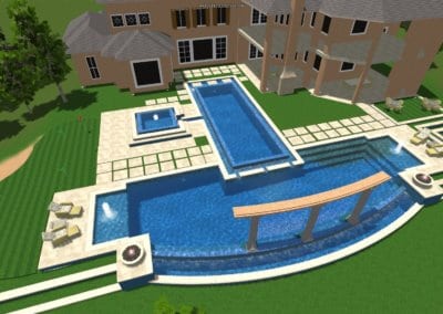 Steinberg Pool - Outdoor Pools Design Center - Marquise Pools Hi-Tech Design Team