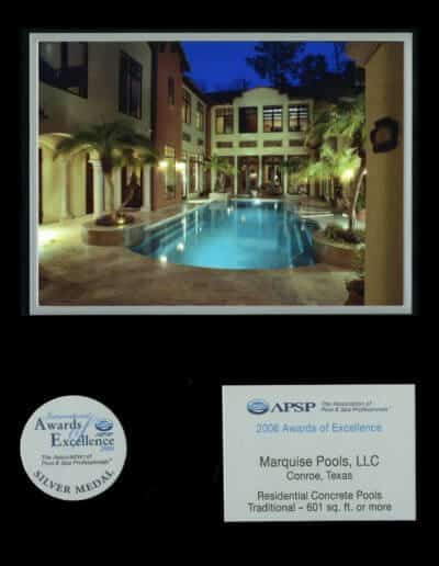 Pool Construction Awards, Publications and Television - Marquise Pools