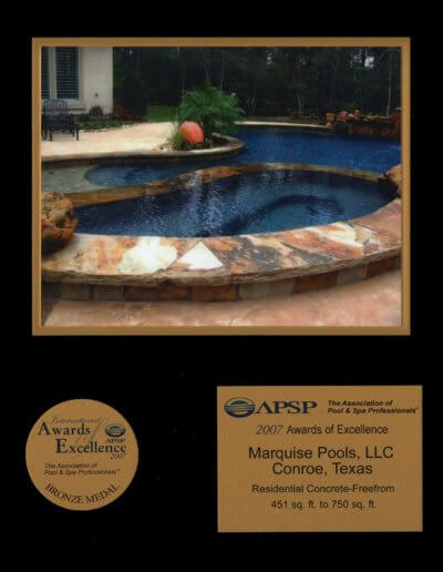 Pool Construction Awards, Publications and Television - Marquise Pools