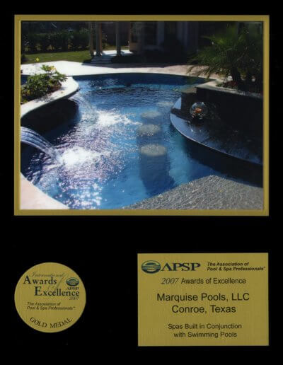 Pool Construction Awards, Publications and Television - Marquise Pools