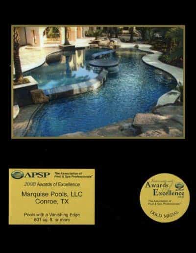 Pool Construction Awards, Publications and Television - Marquise Pools