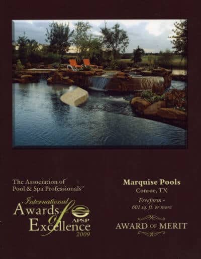 Pool Construction Awards, Publications and Television - Marquise Pools