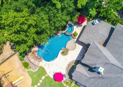 Backyard Pools - The Creel Project by Marquise Pools Houston, Texas