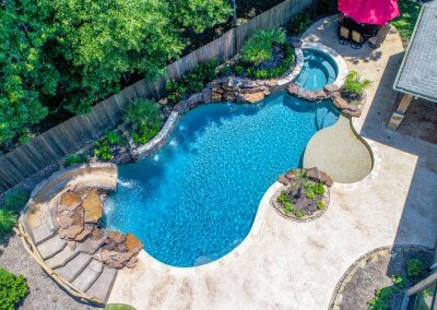 Backyard Pools - The Creel Project by Marquise Pools Houston, Texas