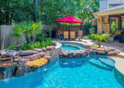 Backyard Pools - The Creel Project by Marquise Pools Houston, Texas