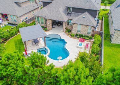 Pool Deck - The Hernandez Project by Marquise Pools The Woodlands