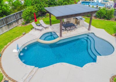 Pool Deck - The Hernandez Project by Marquise Pools The Woodlands