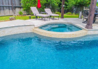 Pool Deck - The Hernandez Project by Marquise Pools The Woodlands