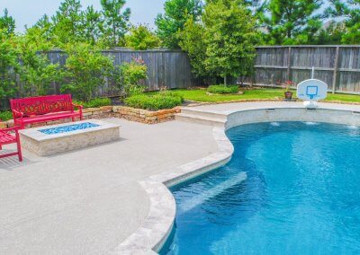 Pool Deck - The Hernandez Project by Marquise Pools The Woodlands