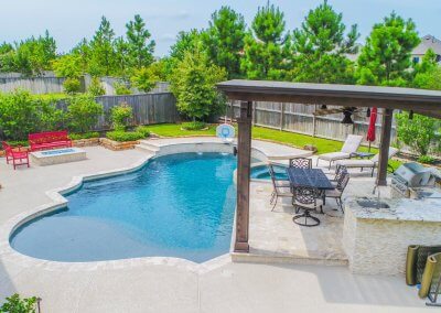 Pool Deck - The Hernandez Project by Marquise Pools The Woodlands