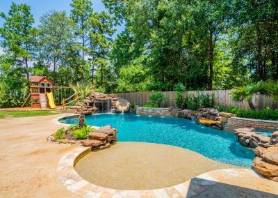 Backyard Pools - The Creel Project by Marquise Pools Houston, Texas