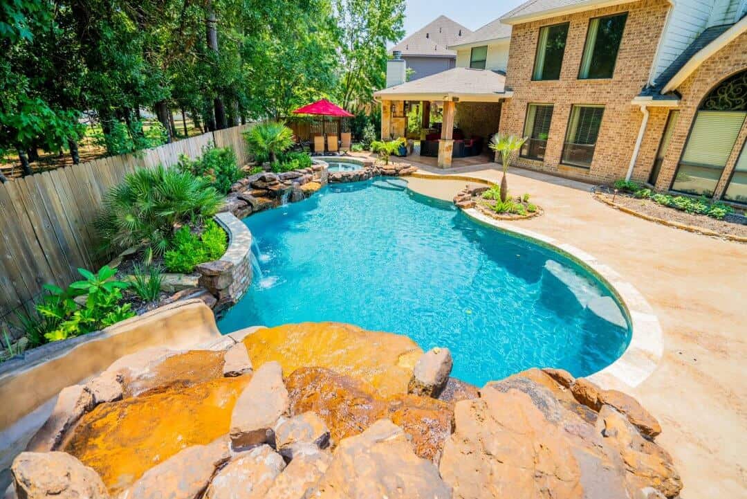 Backyard Pools The Creel Project by Marquise Pools Houston, Texas