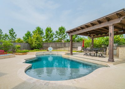 Pool Deck - The Hernandez Project by Marquise Pools The Woodlands