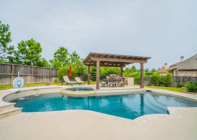 Pool Deck - The Hernandez Project by Marquise Pools The Woodlands