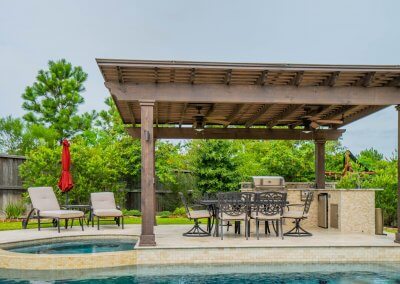 Pool Deck - The Hernandez Project by Marquise Pools The Woodlands