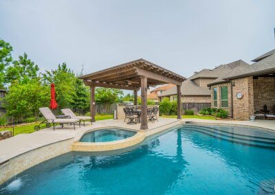 Pool Deck - The Hernandez Project by Marquise Pools The Woodlands