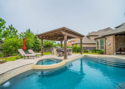 Pool Deck - The Hernandez Project by Marquise Pools The Woodlands