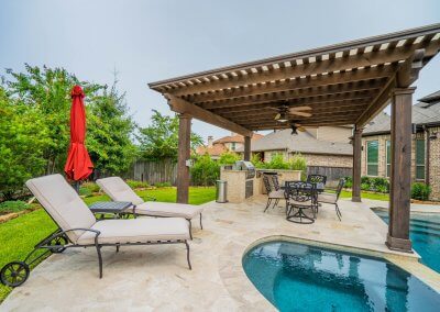 Pool Deck - The Hernandez Project by Marquise Pools The Woodlands