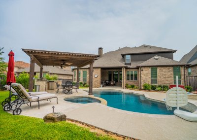 Pool Deck - The Hernandez Project by Marquise Pools The Woodlands