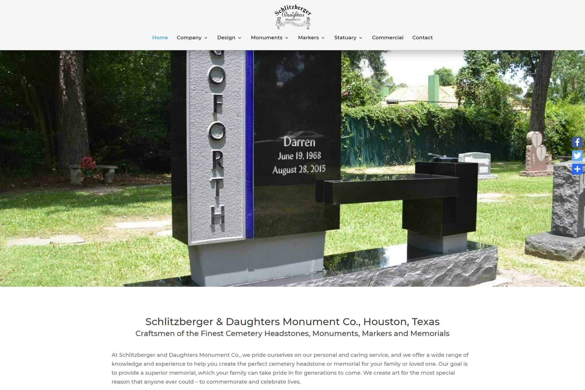 Schlitzberger & Daughters Cemetery Monuments, Markers & Memorials - Website Links for Marquise Pools #1 Best Pool Builder