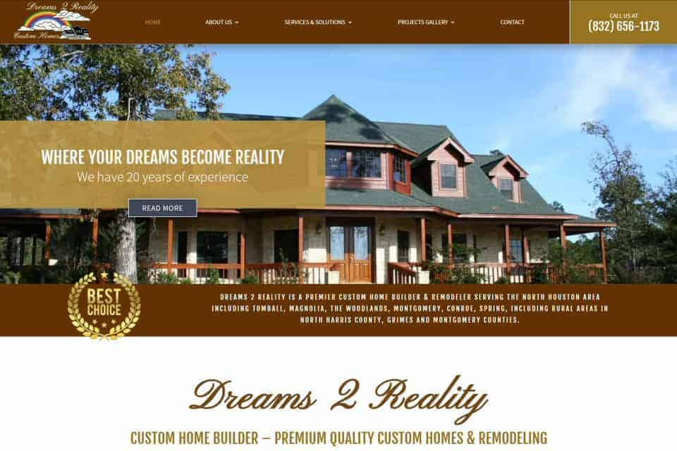 Dreams 2 Reality Custom Homes & Remodeling by Marquise Pools